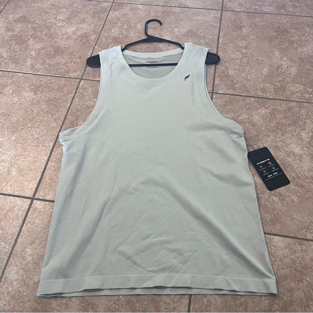 Fabletics Light Gray Tank Top
